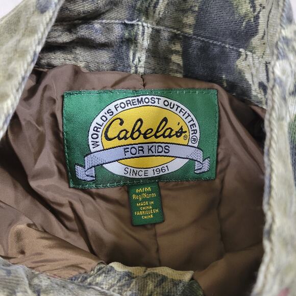 Cabelas Coveralls Kids Youth Medium Brown Camo Break Up Infinity Zip Insulated - Picture 9 of 13